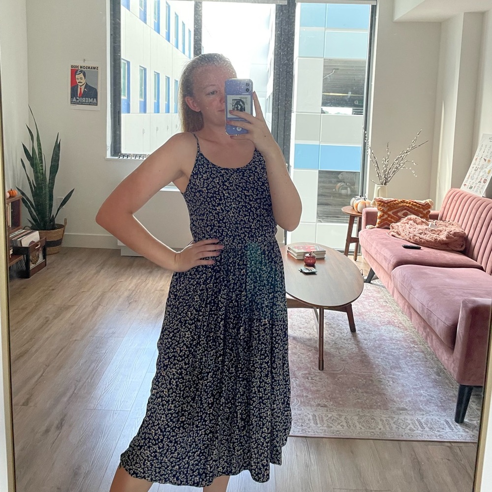 Picnic midi dress 🧺🍃🌻☀️